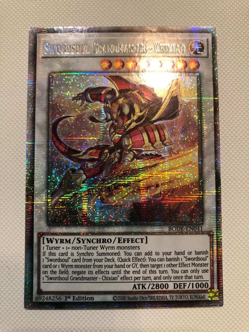 Yugioh Swordsoul Grandmaster - Chixiao BODE-EN041 Starlight Rare 1st Edition NM