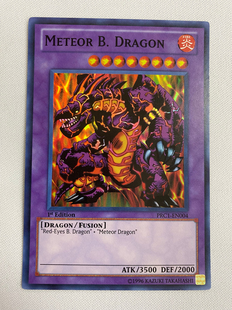 Yugioh Meteor B. Dragon  PRC1-EN004  Super Rare 1st Edition Near Mint