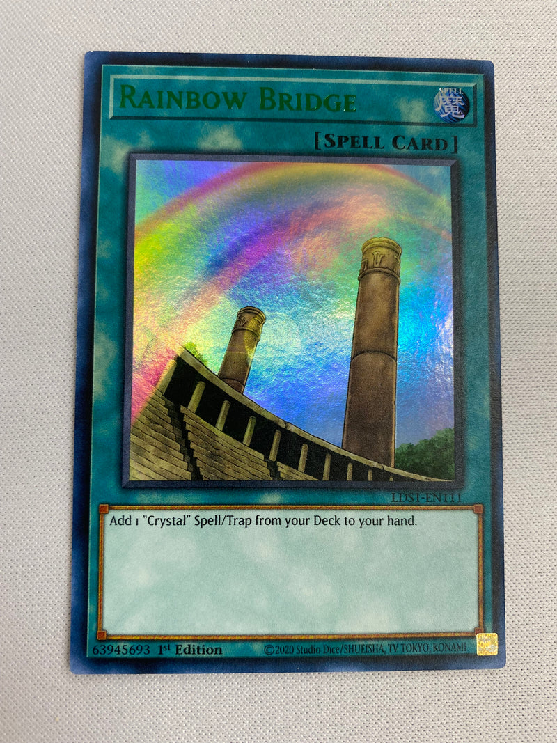 Yugioh Rainbow Bridge LDS1-EN111 (Green) Ultra Rare 1st Edition NM