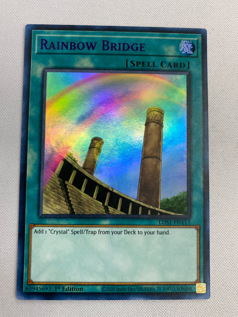 Yugioh  Rainbow Bridge LDS1-EN111 (Purple) Ultra Rare 1st Edition NM