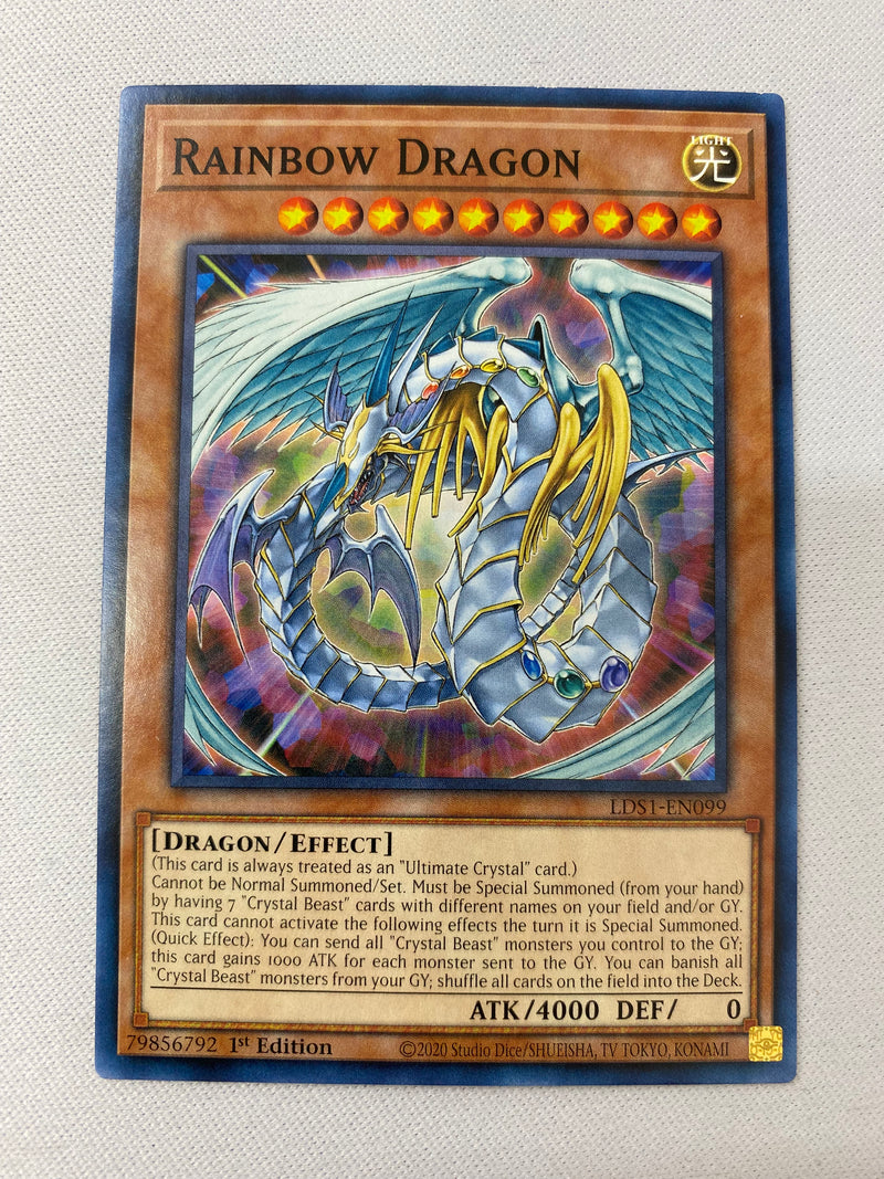 Yugioh Rainbow Dragon LDS1-EN099  Common  1st Edition NM