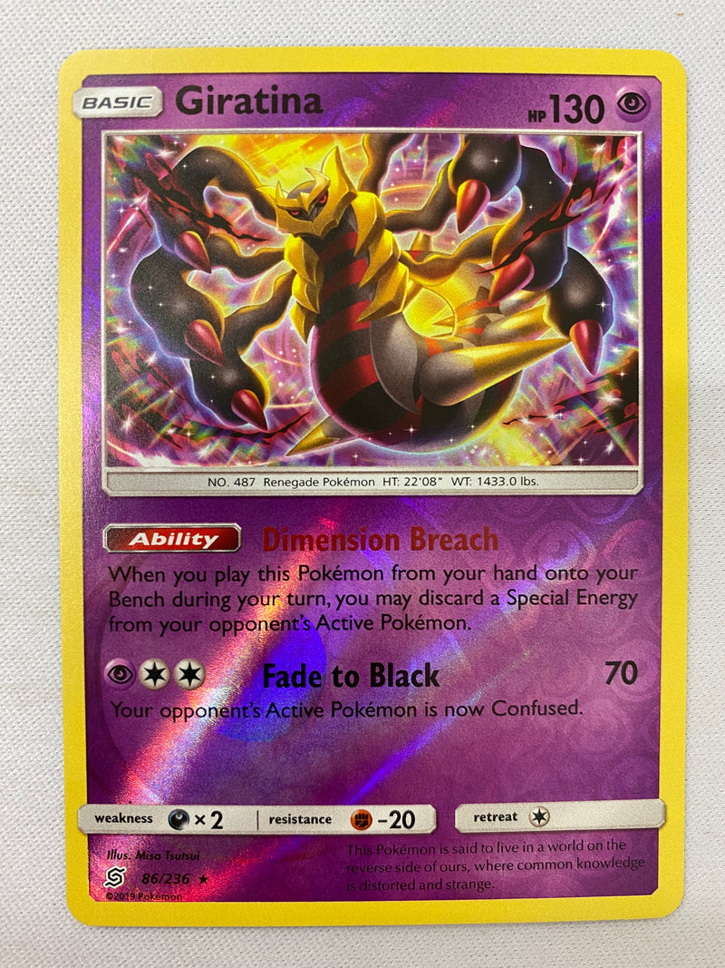 Giratina 86/236 Reverse  Holo Pokemon Card  NM