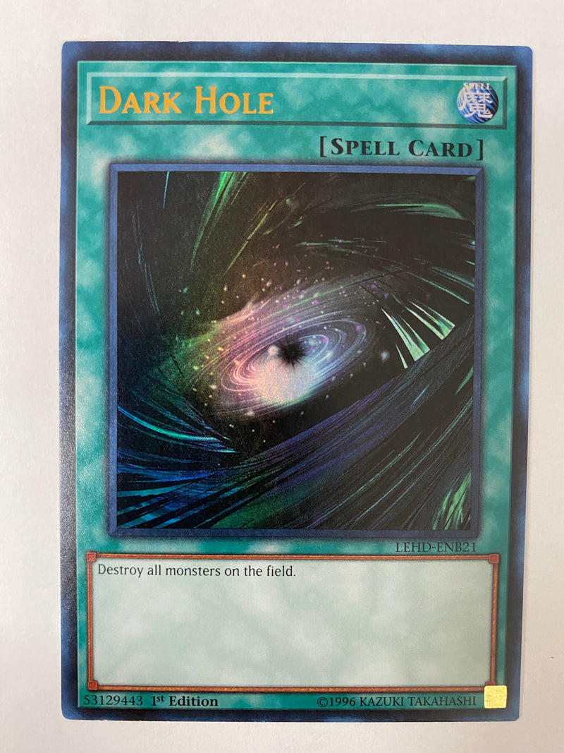 Yugioh Dark Hole  LEHD-ENB21 Ultra Rare 1st Edition Near Mint