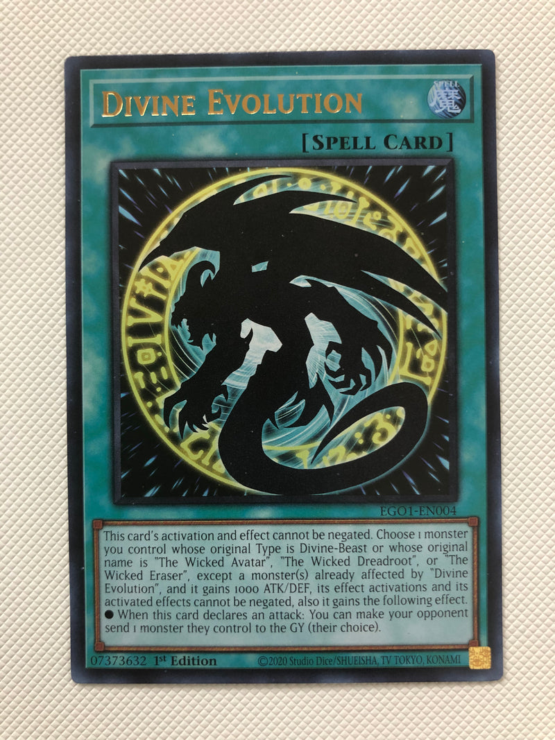 Yugioh Divine Evolution EGO1-EN004 Ultra Rare 1st Edition Near Mint