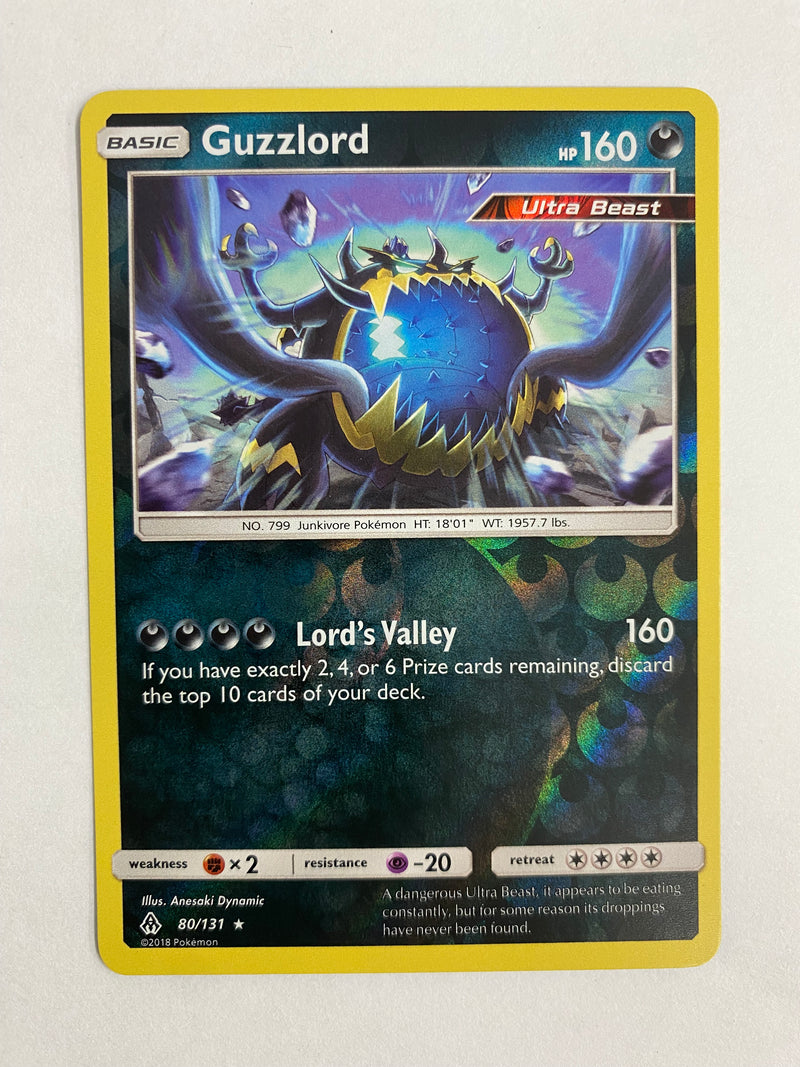 Guzzlord  80/131 Holo Rare Pokemon Card  Forbidden Light NM