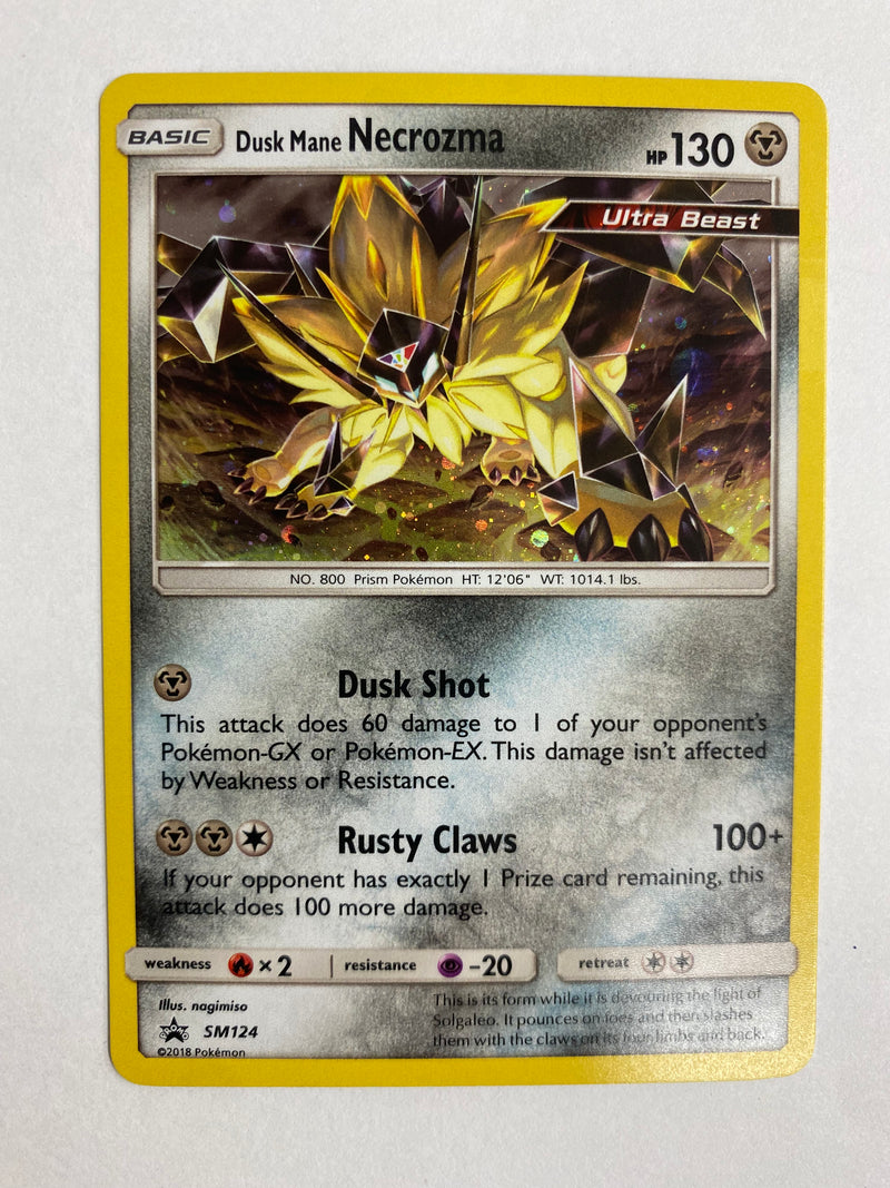 Dusk Mane Necrozma SM124 Holo Promo Pokemon Card  Near Mint