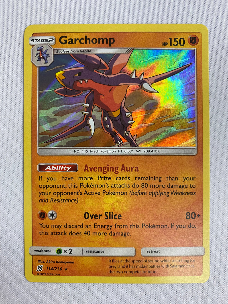 Garchomp  114/236  Holo Rare Pokemon Card  Unified Minds NM