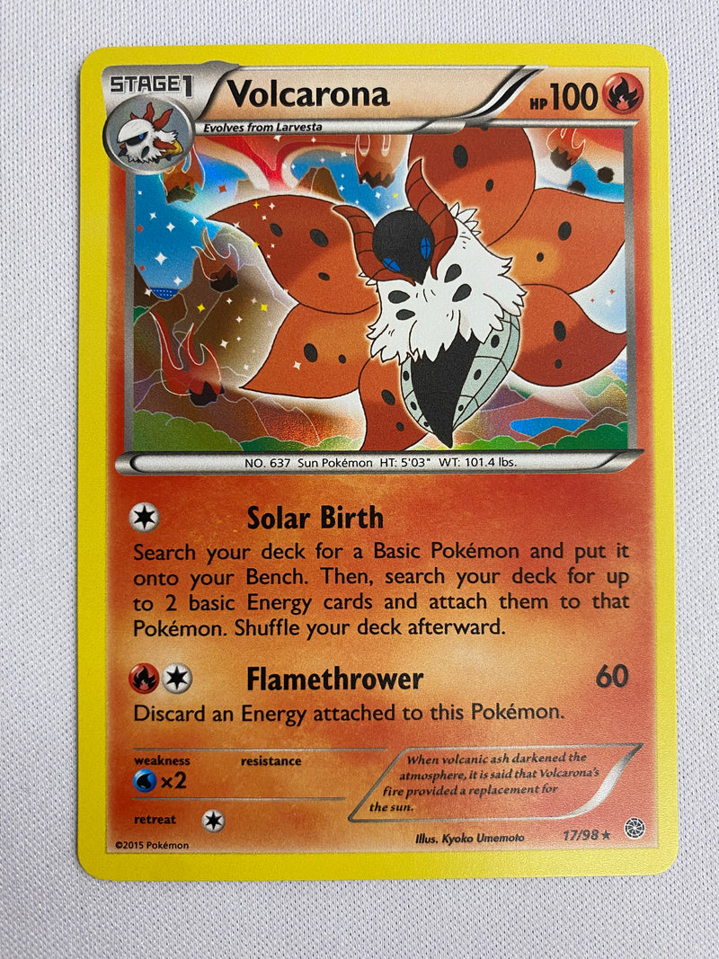 Volcarona 17/98 Holo Rare Ancient Origins Pokemon Card NM
