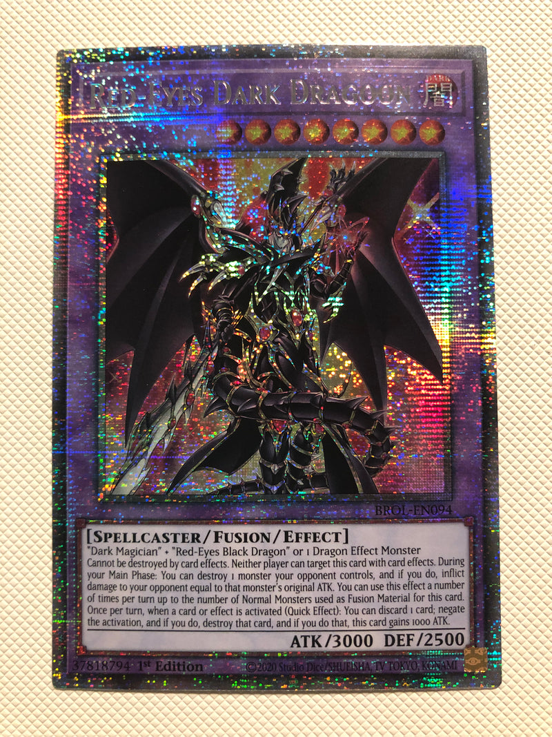 Yugioh Red-Eyes Dark Dragoon BROL-EN094 Starlight Rare 1st Edition NM Yugioh Red-Eyes Dark Dragoon BROL-EN094 Starlight Rare 1st Edition NM