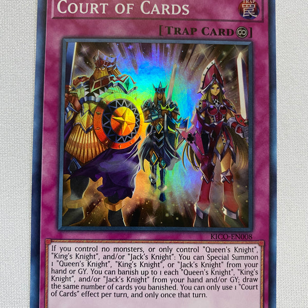 Yugioh Court of Cards KICO-EN008 Super Rare 1st Edition Near Mint