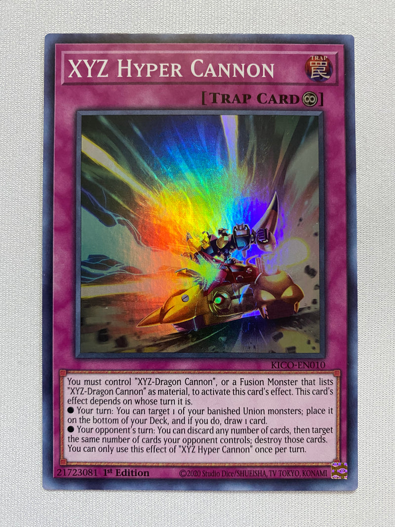 Yugioh  XYZ Hyper Cannon KICO-EN010 Super Rare  1st Edition  NM