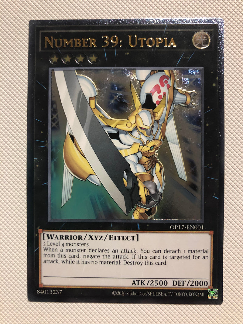 Yugioh Number 39: Utopia OP17-EN001 Ultimate Rare M/NM