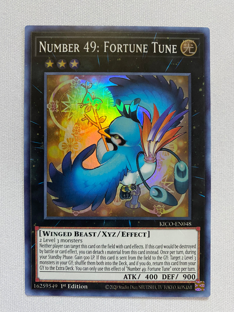 Yugioh Number 49: Fortune Tune Super KICO-EN048 1st Edition Near  Mint