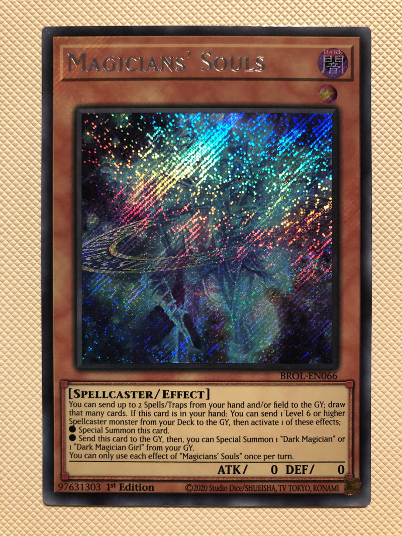 dark souls deck yugioh Yugioh Magicians' Souls BROL-EN066 Secret Rare 1st Edition NM