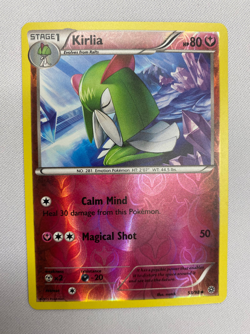 Kirlia 53/98  Reverse Holo Ancient Origins Set Pokemon Card NM