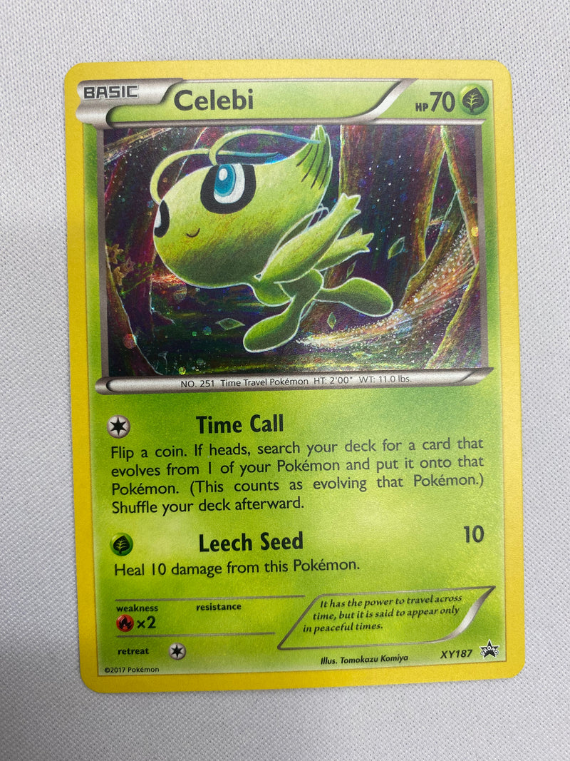 Celebi XY187 Holo XY Black Star Promos Pokémon Card NM