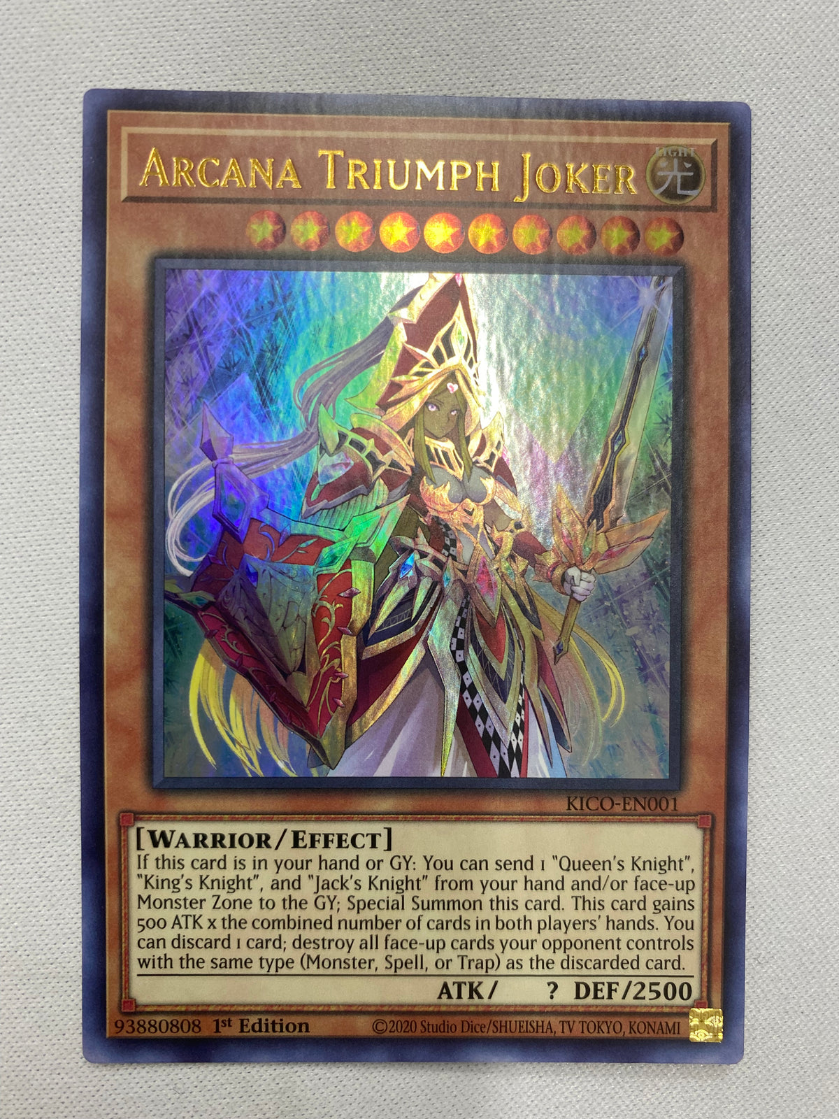 yugioh arcana triumph joker deck Yugioh Arcana Triumph Joker KICO-EN001 Ultra Rare 1st Edition NM