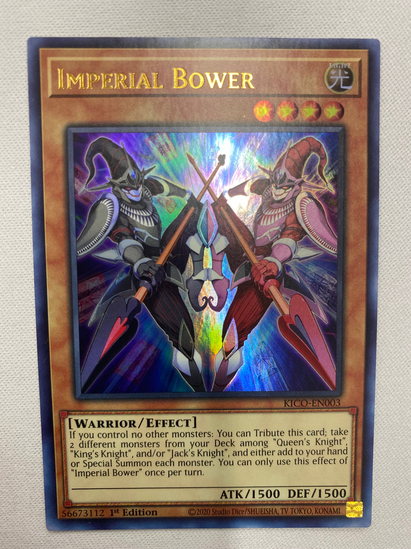 Yugioh Imperial Bower  KICO-EN003  Ultra Rare  1st Edition Near Mint