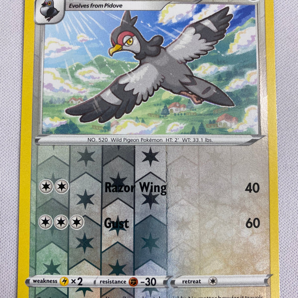 Tranquill 144/192 Reverse Holo Uncommon Rebel Clash Pokemon Card NM