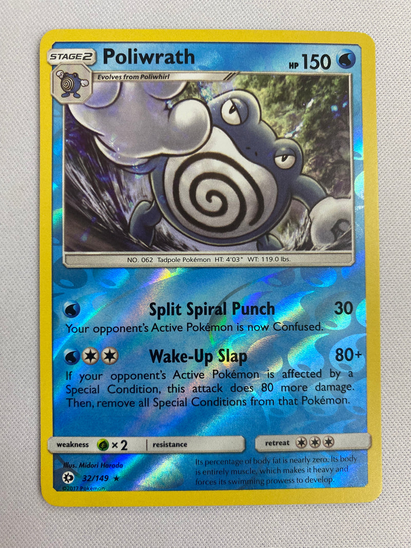 Poliwrath 32/149 Holo Rare Pokemon Card  NM