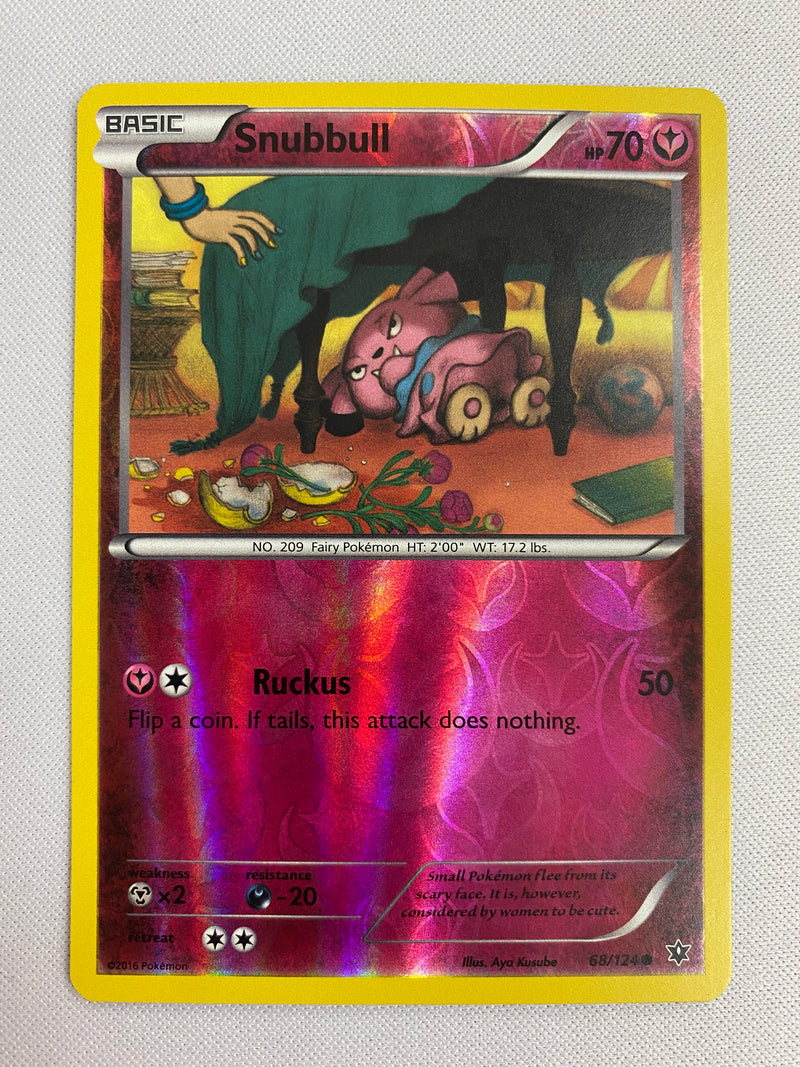 Snubbull 68/124  Reverse Holo Pokemon Card NM