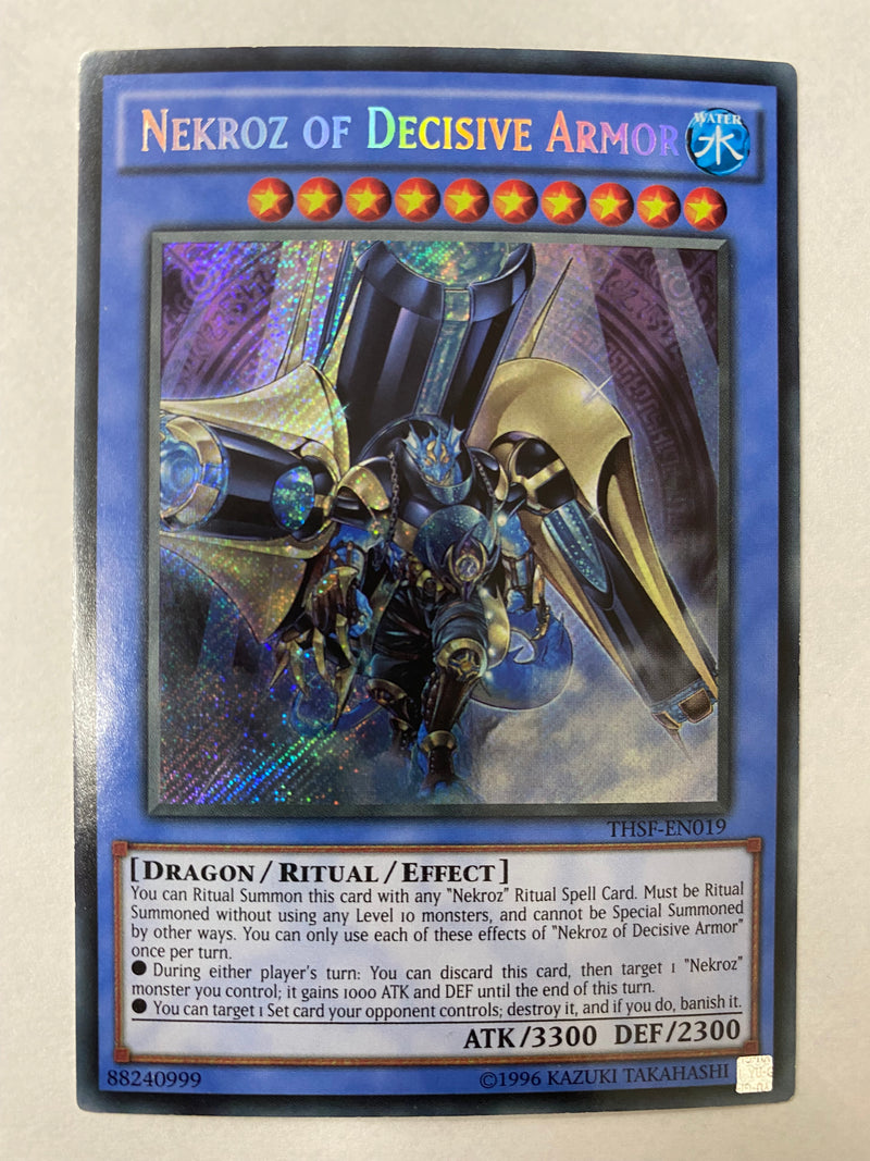 Yugioh Nekroz of Decisive Armor THSF-EN019 Unlimited Edition  Secret Rare NM