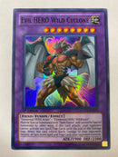 Yugioh Evil HERO Wild Cyclone LCGX-EN070 Super Rare 1st Edition Near Mint