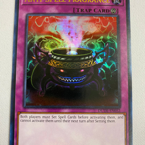 yugioh new card smell cologne Yugioh Anti-Spell Fragrance DUDE-EN052 Ultra Rare 1st Edition Near Min