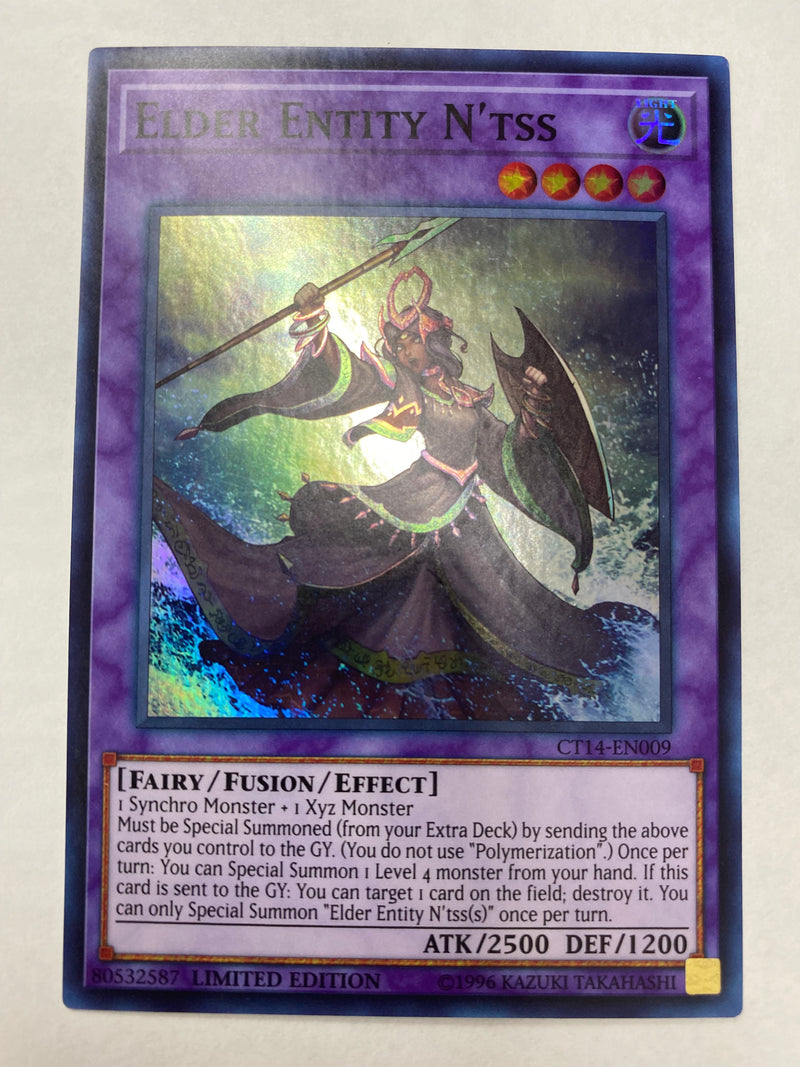 Yugioh  Elder Entity N''tss  CT14-EN009  Super Rare Limited Edition NM