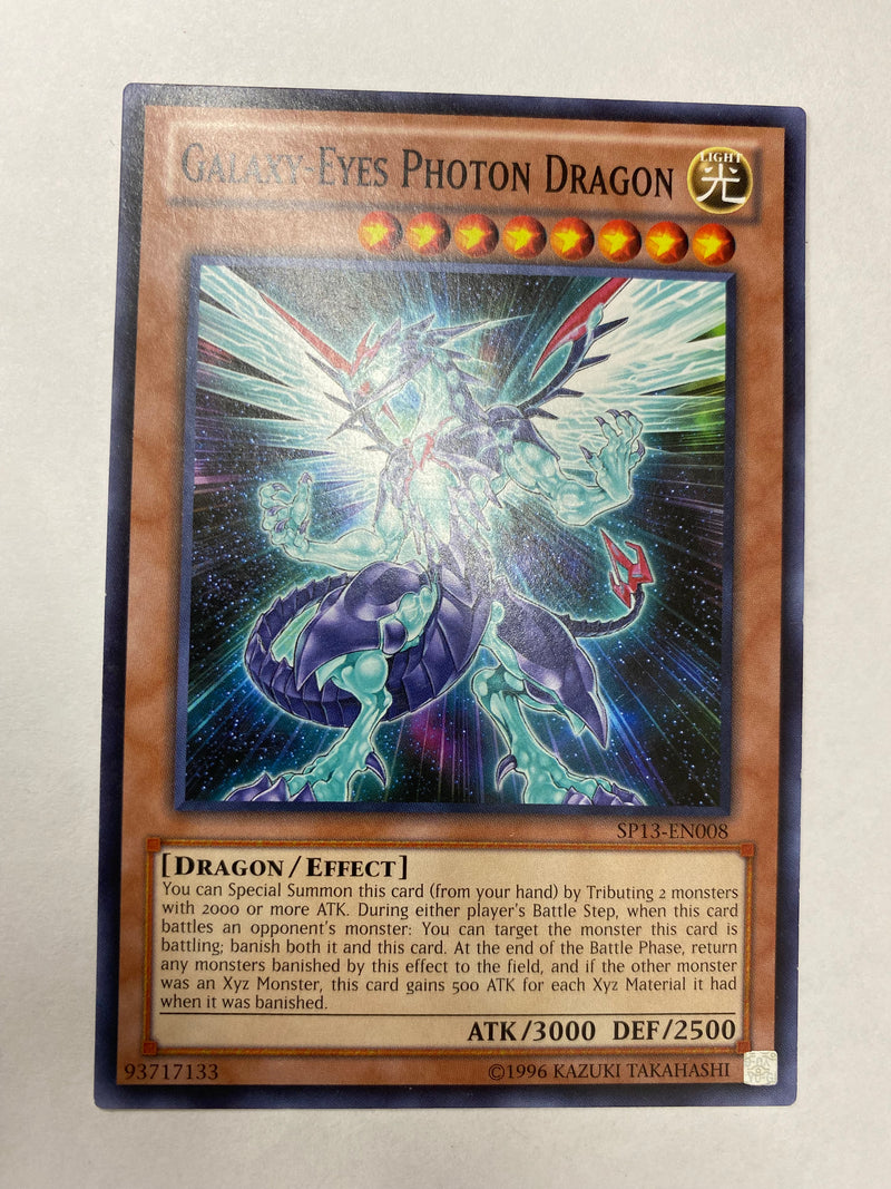 Yugioh Galaxy-Eyes Photon Dragon  SP13-EN008 Common Near Mint