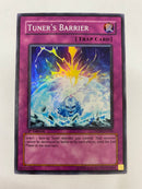 Yugioh Tuner's Barrier  DP09-EN030 Super Rare 1st Edition Near Mint