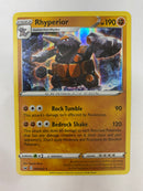 Rhyperior 099/202 Holo Rare Sword & Shield Pokemon Card Near Mint