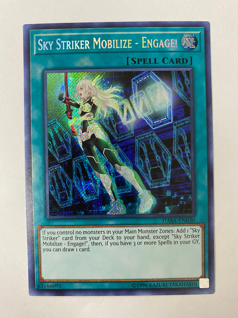 Yugioh Sky Striker Mobilize  Engage DASA-EN030 Secret Rare Unlimited NM