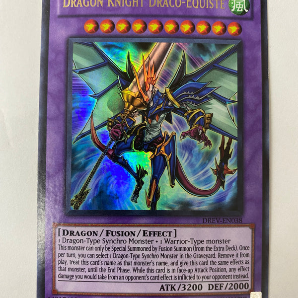 Yugioh Dragon Knight Draco-Equiste DREV-EN038 Ultra Rare Unlimited NM