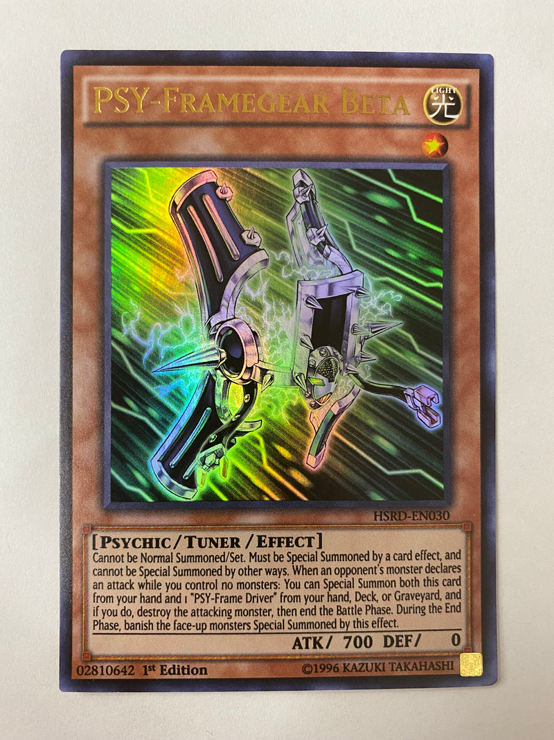 Yugioh Psy-Framegear Beta HSRD-EN030 Ultra Rare 1st Edition NM