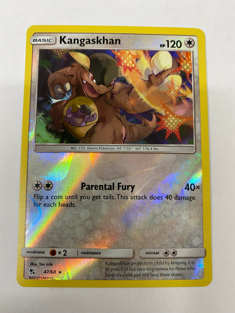 Kangaskhan Hidden Fates 47/68 Reverse Holo Pokemon Card Near Mint