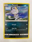 Alolan Meowth SM43 Holo Rera Pokemon Card Near Mint