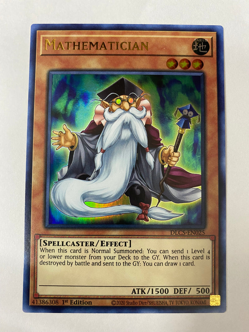 Yugioh Mathematician  DLCS-EN025  Ultra Rare 1st Edition Near Mint