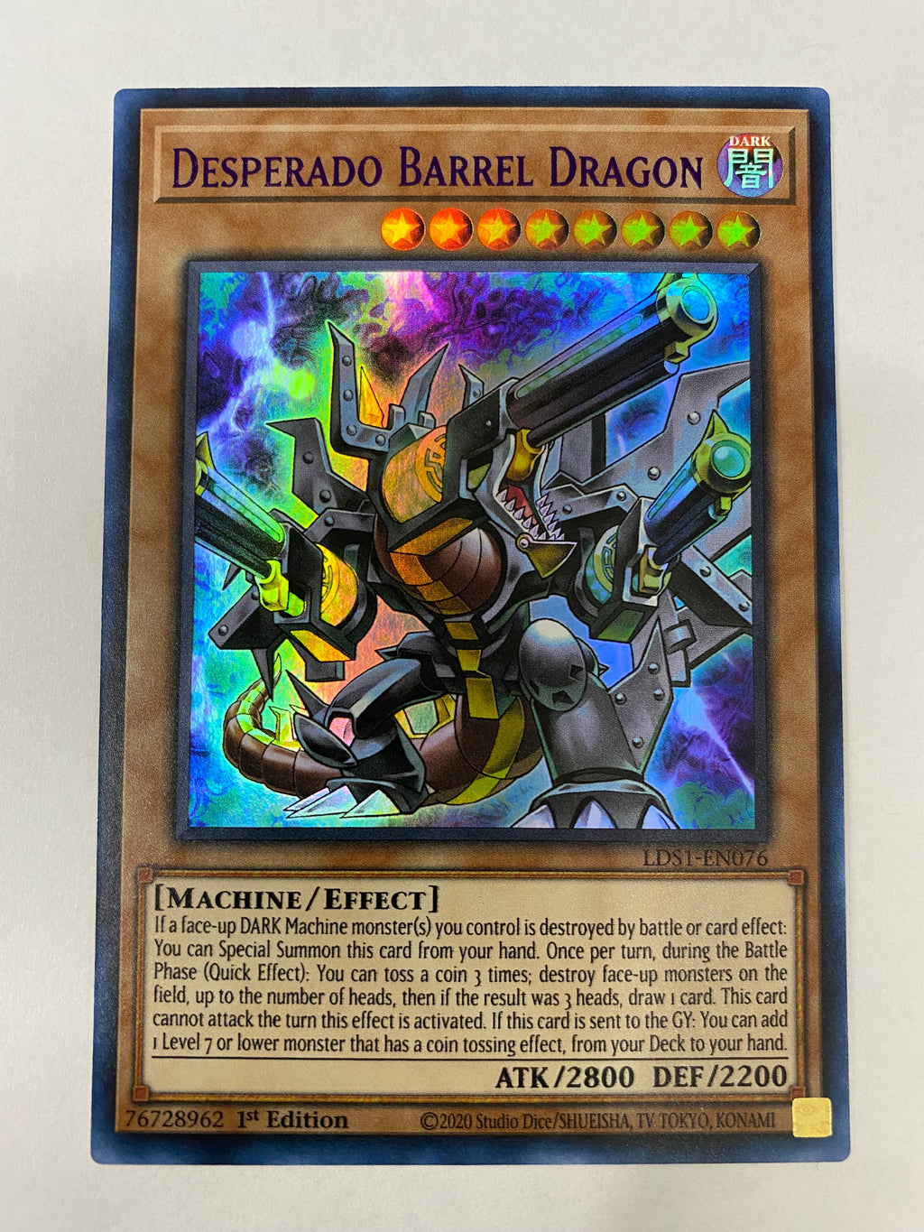 Yugioh Desperado Barrel Dragon (Purple) LDS1-EN076 Ultra Rare 1st Edit