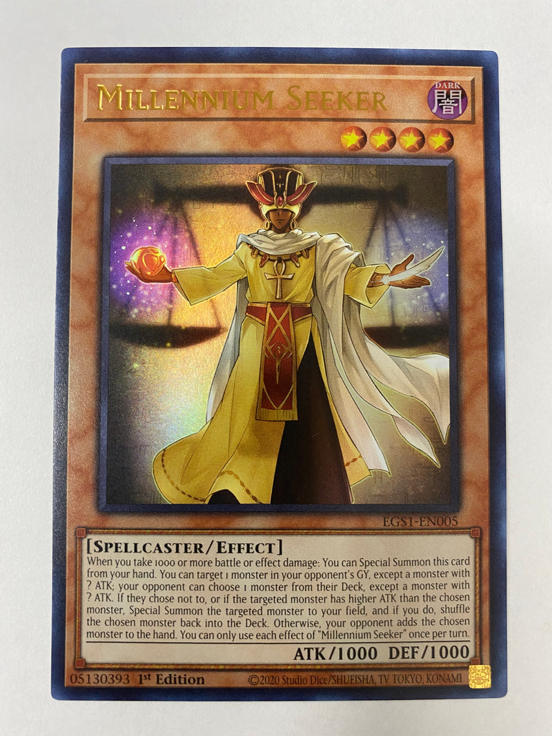 Yugioh Millennium Seeker  EGS1-EN005  Ultra Rare  1st Edition Near Mint