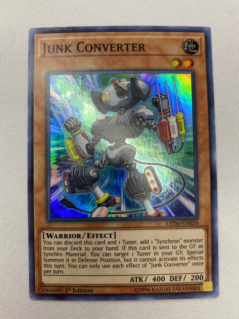 Yugioh Junk Converter LED6-EN024 Super Rare 1st Edition NM