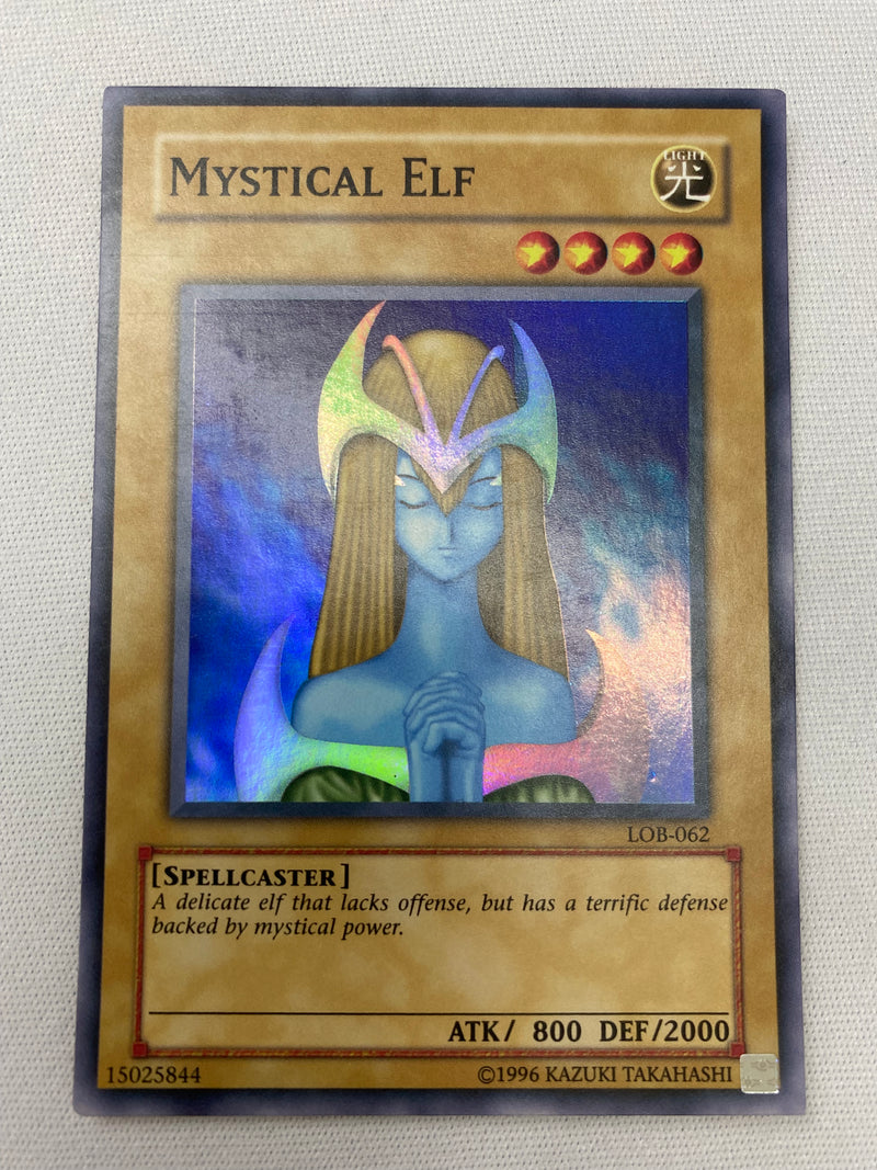Yugioh Mystical Elf Korean LOB-K062 Super Rare Near Mint