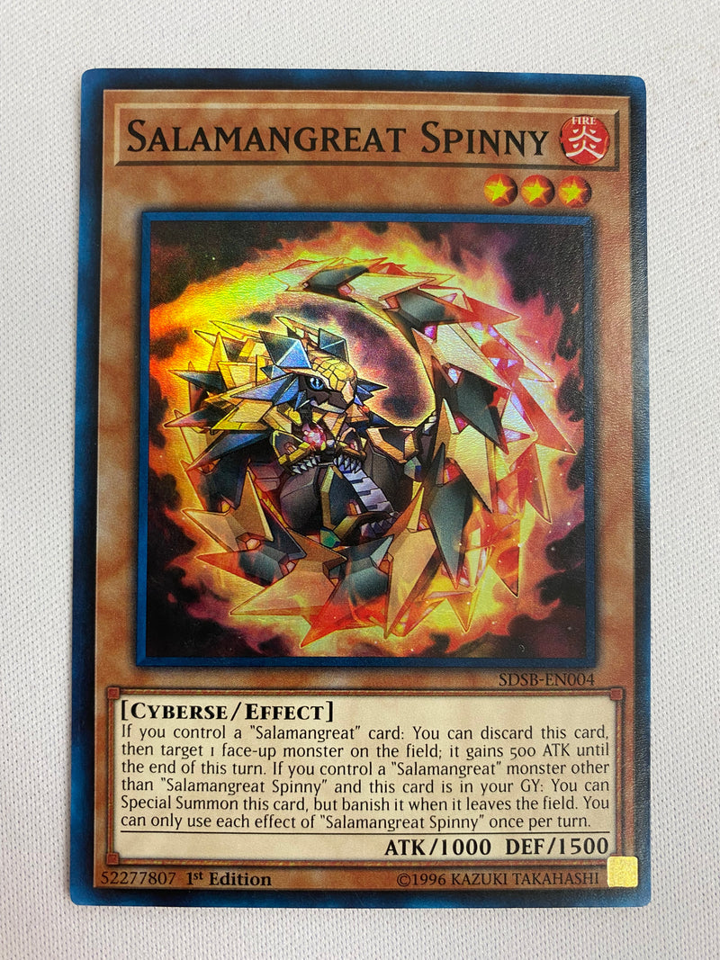 Yugioh  Salamangreat Spinny SDSB-EN004 Super Rare 1st Edition NM
