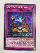 Yugioh Sentence of Doom  LED5-EN005  Super Rare 1st Edition NM