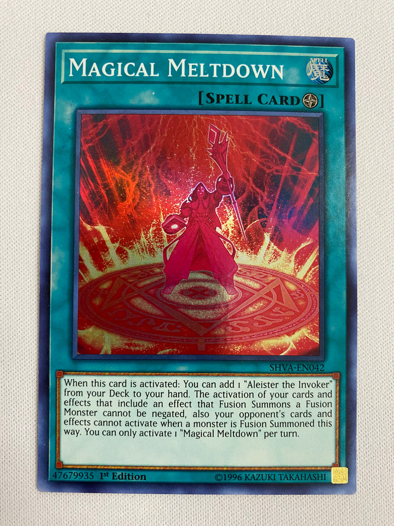 Yugioh Magical Meltdown SHVA-EN042 Super Rare 1st Edition Near Mint