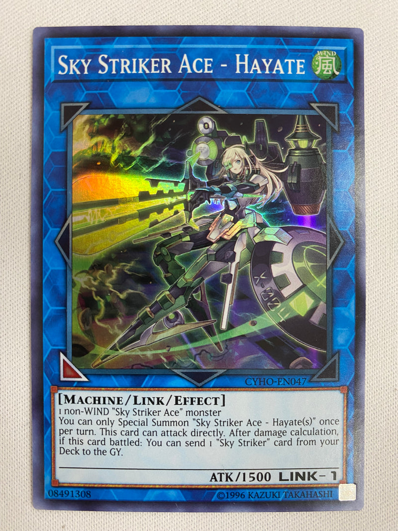 Yugioh Sky Striker Ace  Hayate CYHO-EN047 Super Rare 1st Edition NM