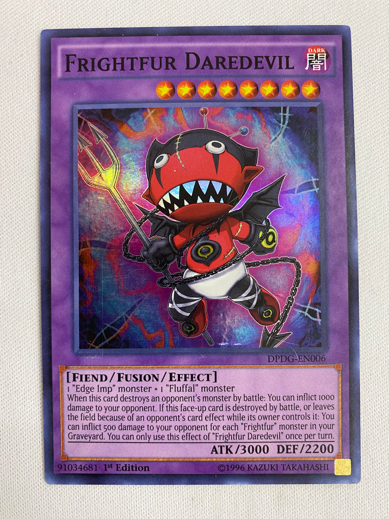Yugioh Frightfur Daredevil  DPDG-EN006  Super Rare 1st Edition Near Mint