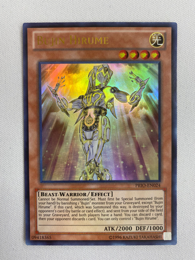 Yugioh Bujin Hirume PRIO -EN024 Unlimited Ultra Rare Near Mint