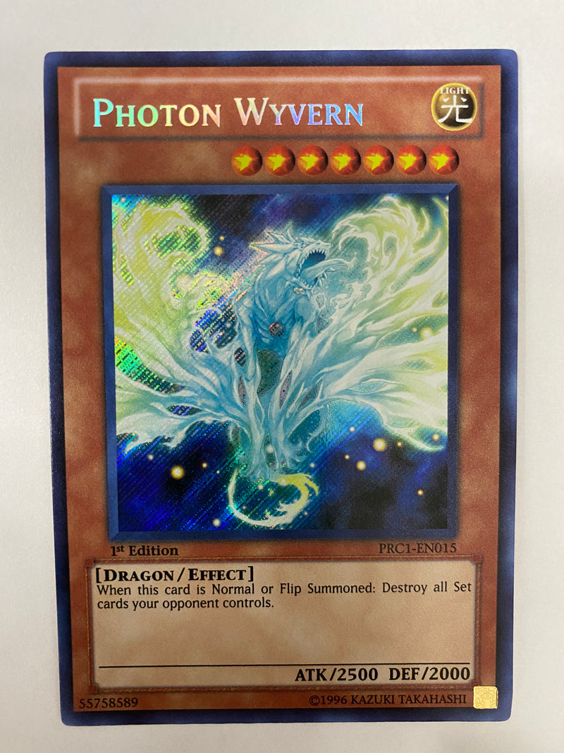 Yugioh Photon Wyvern  PRC1-EN015  Secret Rare 1st Edition NM