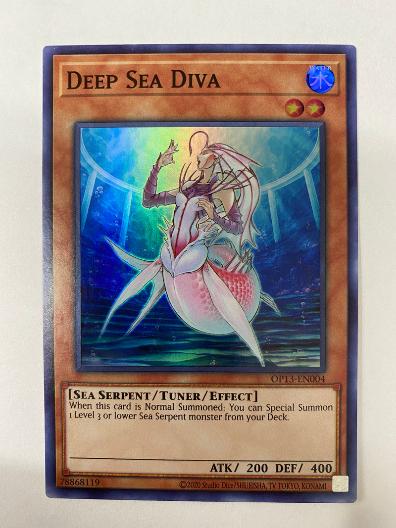 Yugioh! Deep Sea Diva OP13-EN004 Super Rare Unlimited Edition Near Min Yugioh! Deep Sea Diva OP13-EN004 Super Rare Unlimited Edition Near Min